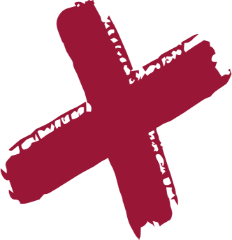 X vermelho